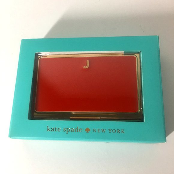 kate spade | Accessories | Lenox Kate Spade Business Card Holder W Letter J  | Poshmark